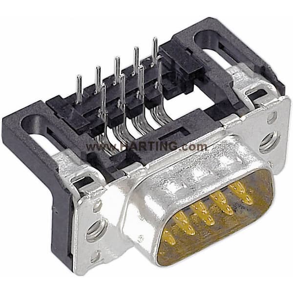 Harting 09652626813 D-Sub stiftlist 90 ° Antal poler: 15 Lödning 1 st