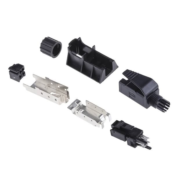 Harting 09451511100 Sensor/ställdon-datakontakt Kontakt hane rak Antal poler (RJ): 4P4C 1 st