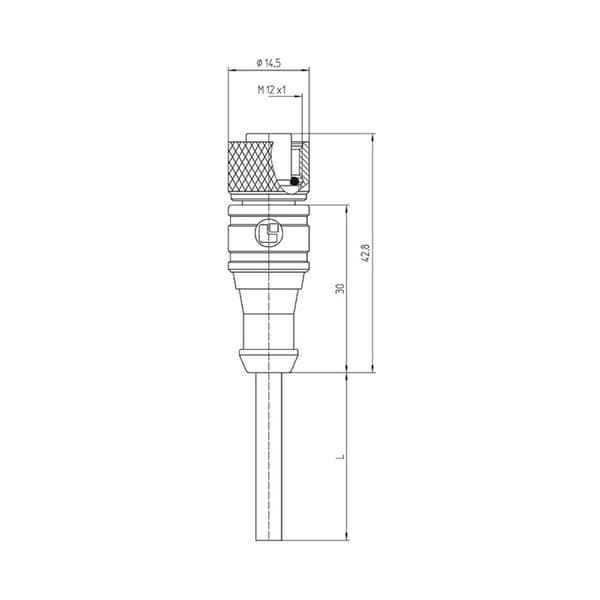 Lutronic 1067 Sensor/ställdon-kontakt, konfektionerad M12 Koppling rak 2.00 m Antal poler (RJ): 4 1 st