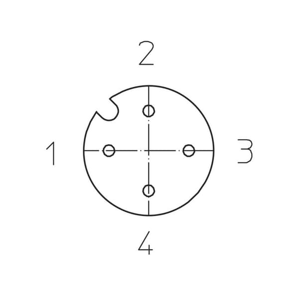 Lutronic 1067 Sensor/ställdon-kontakt, konfektionerad M12 Koppling rak 2.00 m Antal poler (RJ): 4 1 st