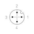 Miniatyrbild 1 av 4: Lutronic 1084 Sensor/ställdon-kontakt, konfektionerad M12 Kontakt hane rak 5.00 m Antal poler (RJ): 4 1 st