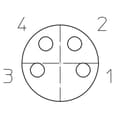 Miniatyrbild 3 av 4: Lutronic 1031 Sensor/ställdon-kontakt, konfektionerad M8 Koppling rak 5.00 m Antal poler (RJ): 4 1 st