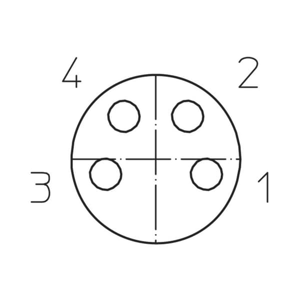 Lutronic 1049 Sensor/ställdon-kontakt, konfektionerad M8 Koppling vinklad 2.00 m Antal poler (RJ): 4 1 st
