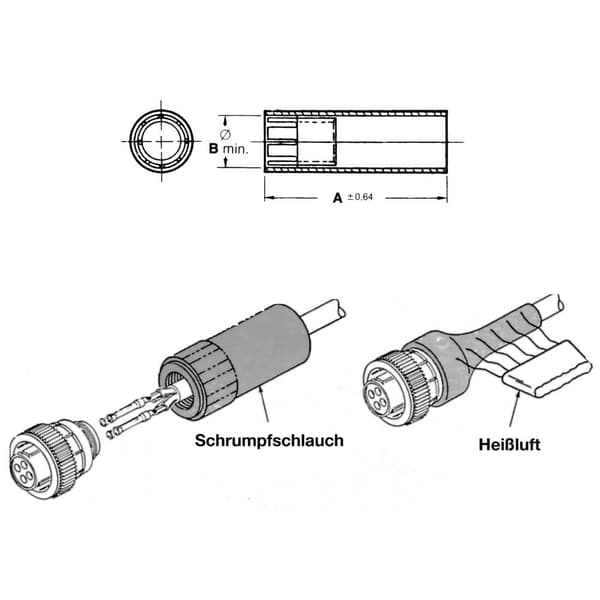 TE Connectivity 54123-1 Rundkontakt tätning Serie (rundkontakt): CPC 1 st