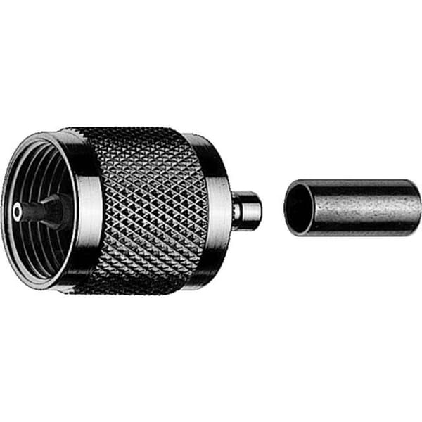Telegärtner 100024321 100024321 UHF-kontaktdon Kontakt hane rak 50 Ω 1 st