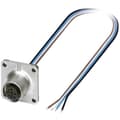 Miniatyrbild 1 av 2: Phoenix Contact 1420003 Sensor/ställdon-kontaktdon M12 Hona inbyggd 0.50 m Antal poler (RJ): 4 1 st