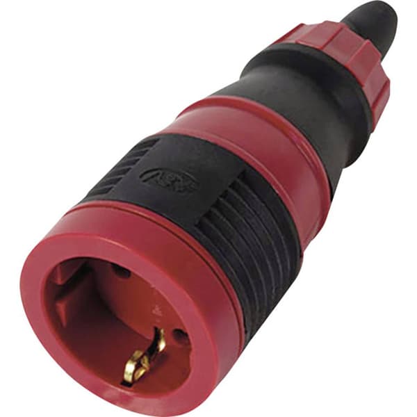REV 0019211000 Skarvuttag Polykarbonat, Gummi 250 V Röd/Svart