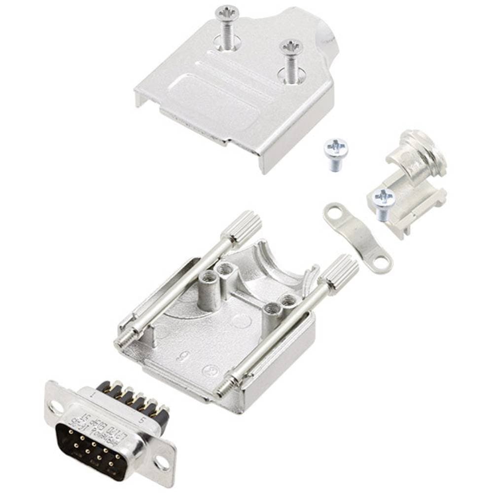 Amphenol L17MHDM25+L717DB25PST D-Sub stiftlist set 180 ° Antal poler: 25 Skruv 1 st