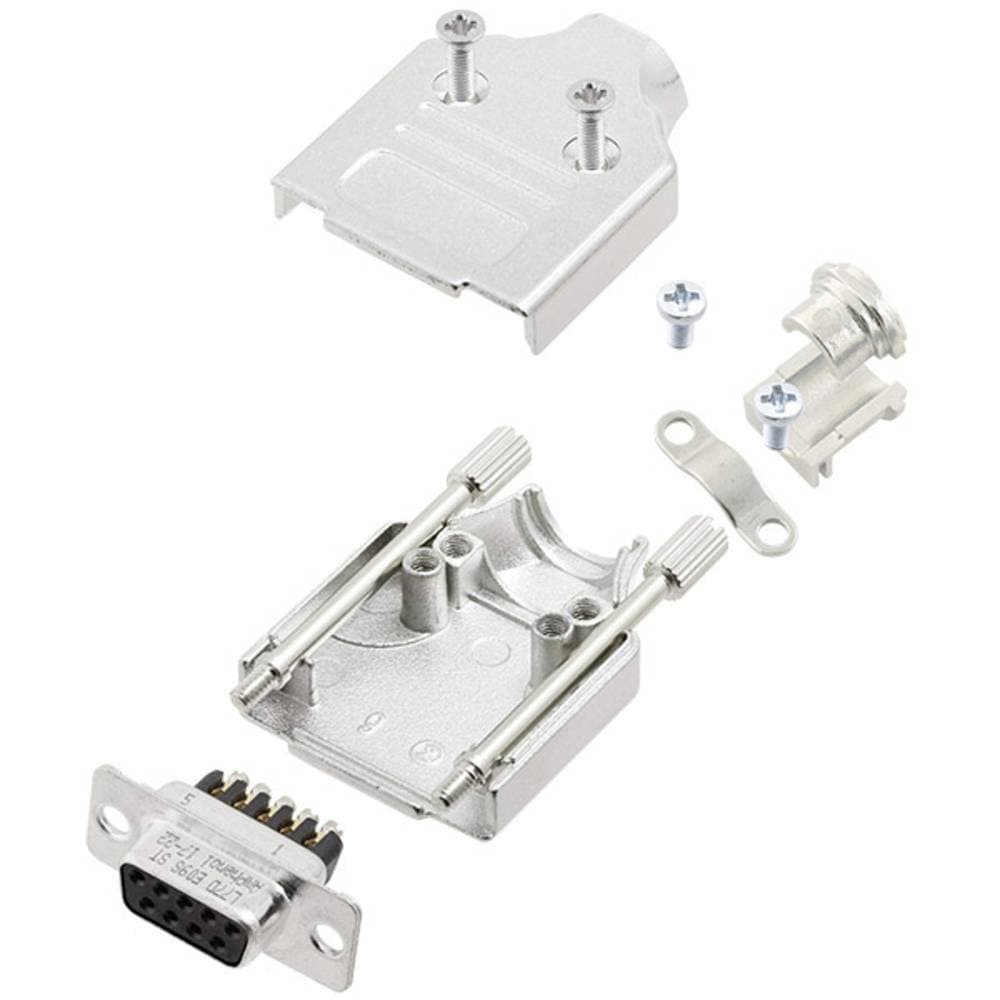 Amphenol L17MHDM09+L77DE09SST D-Sub honkontakt set 180 ° Antal poler: 9 Skruv 1 st