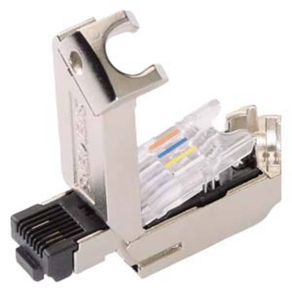 Siemens 6GK1901-1BB30-0AB0 IE FC RJ45 Plug 145 2x2, RJ45 kontaktdon med FC-anslutning, 145 grader 6GK19011BB300AB0 Anta