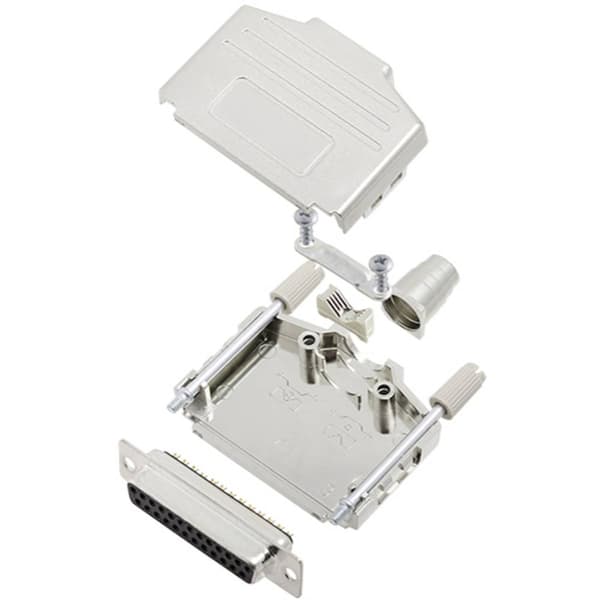 TRU COMPONENTS TCDPPK25MDMSK 7709116 D-Sub honkontakt set 180 ° Antal poler: 25 Lödhona 1 st
