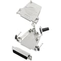Miniatyrbild 1 av 2: TRU COMPONENTS TCD45ZF25HDP44K 7709284 D-Sub stiftlist set 45 ° Antal poler: 44 Lödhona 1 st