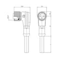 Miniatyrbild 3 av 4: Lutronic 1080 Sensor/ställdon-kontakt, konfektionerad M12 Koppling vinklad 2.00 m Antal poler (RJ): 8 1 st
