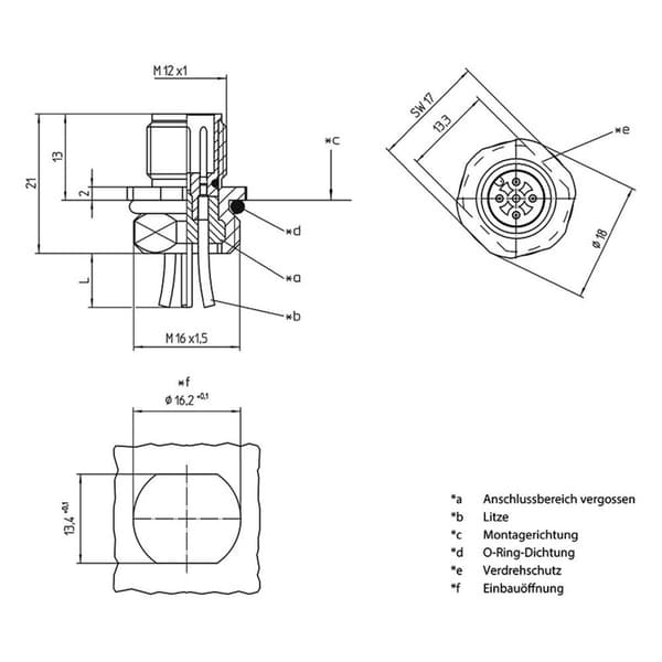 Lutronic 1239 Sensor/ställdon-kontaktdon M12 Kontakt hane inbyggd 0.50 m Antal poler (RJ): 8 1 st