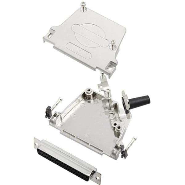TRU COMPONENTS TCD45ZF37DMSK 7709388 D-Sub honkontakt set 45 ° Antal poler: 37 Lödhona 1 st