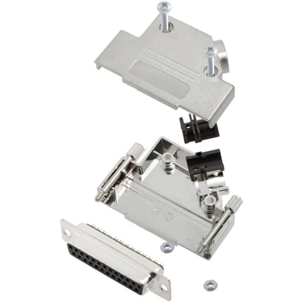 TRU COMPONENTS TCD45PKM25DMSK 7709852 D-Sub honkontakt set 45 ° Antal poler: 25 Lödhona 1 st