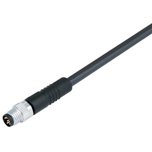 binder 77 3405 0000 50012-0200 Sensor/ställdon-kontakt, okonfektionerad M8 Kontakt hane rak 1 st