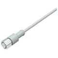 Miniatyrbild 1 av 2: binder 77 3730 0000 40403-0200 Sensor/ställdon-kontakt, konfektionerad M12 Koppling rak 1 st
