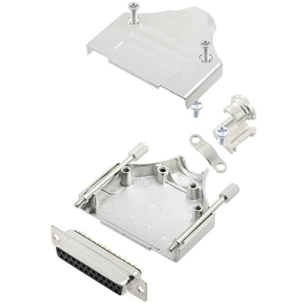 TRU COMPONENTS TCMHDM25DMSK 7709744 D-Sub honkontakt set 180 ° Antal poler: 25 Lödhona 1 st