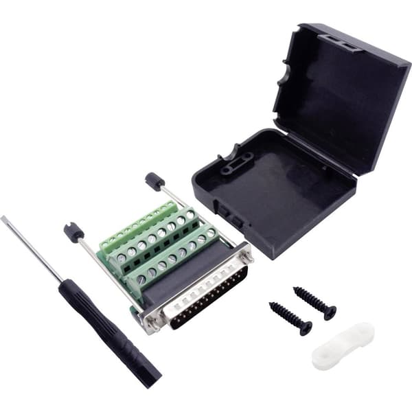 TRU COMPONENTS T1904C102 D-Sub stiftlist set Antal poler: 25 Skruv 1 st