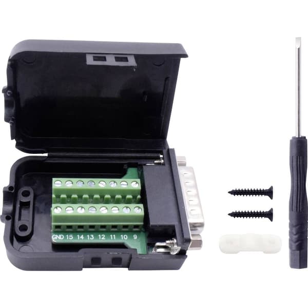 TRU COMPONENTS T1904C092 D-Sub stiftlist set Antal poler: 15 Skruv 1 st