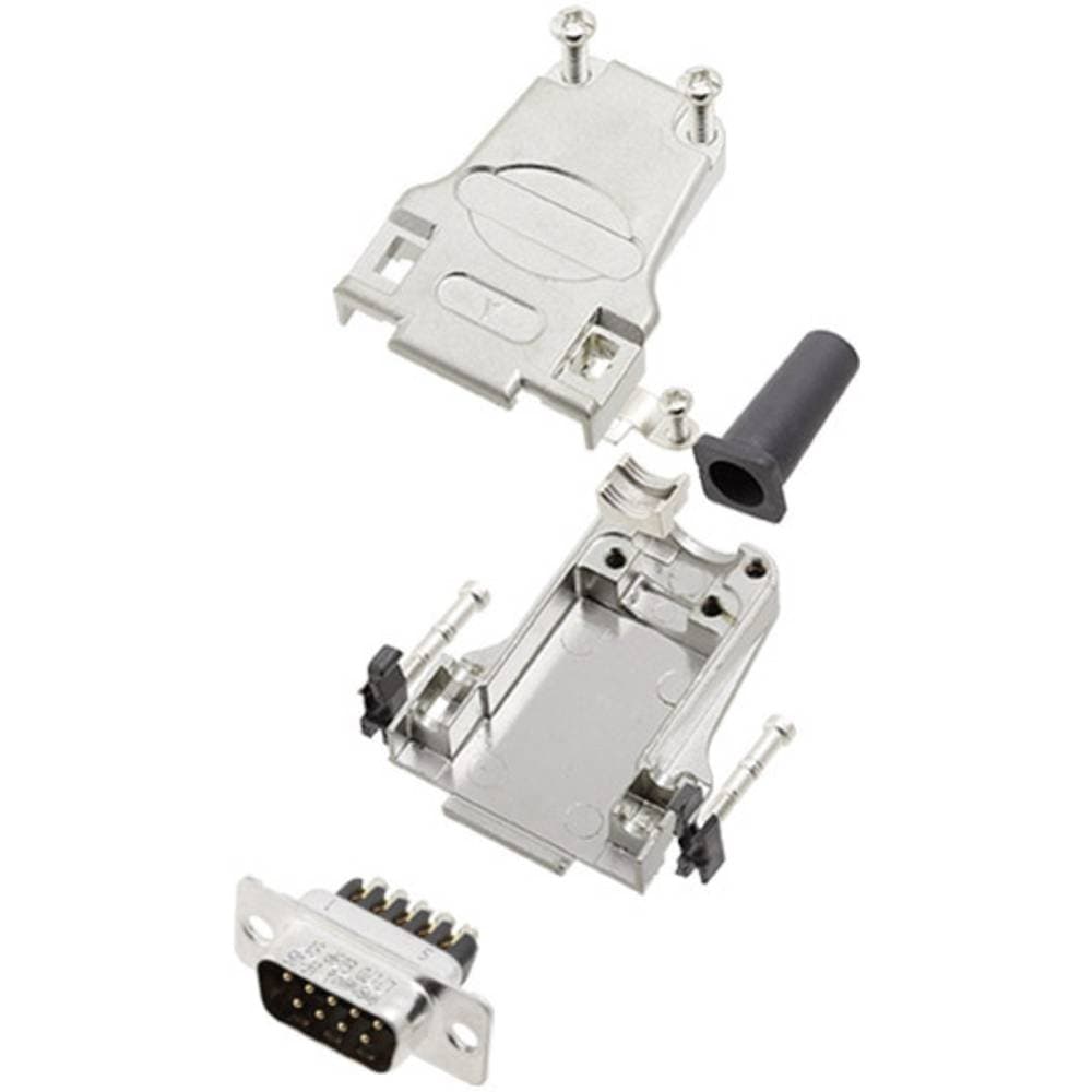 Amphenol L17DTZF09-RG+L717DE09PST D-Sub stiftlist set 180 ° Antal poler: 9 Skruv 1 st