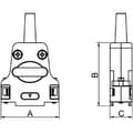 Miniatyrbild 4 av 4: encitech DTZF25-RGL-K 7960-0207-03 D-sub hölje Antal poler: 25 Zink pressgjutning 180 ° Metall 1 st