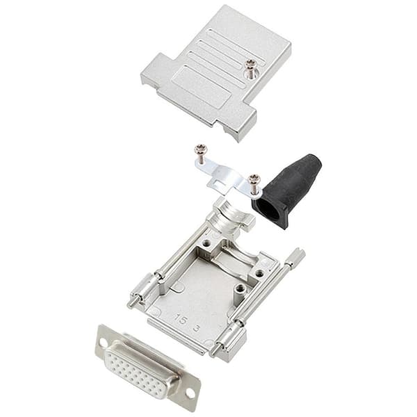 encitech DTSL15-LJSRG-T-HDS26-W-K 6355-8041-12 D-Sub honkontakt set 180 ° Antal poler: 26 Lödhona 1 st