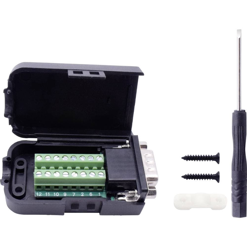 TRU COMPONENTS T1904C096 D-Sub stiftlist set Antal poler: 15 Skruv 1 st