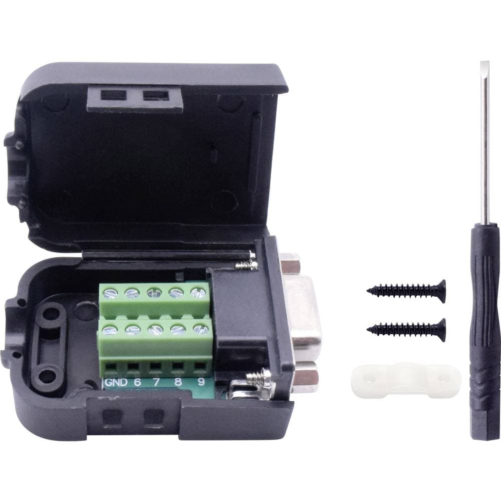 TRU COMPONENTS T1904C091 D-SUB Bussning för installering Antal poler: 9 Skruv 1 st