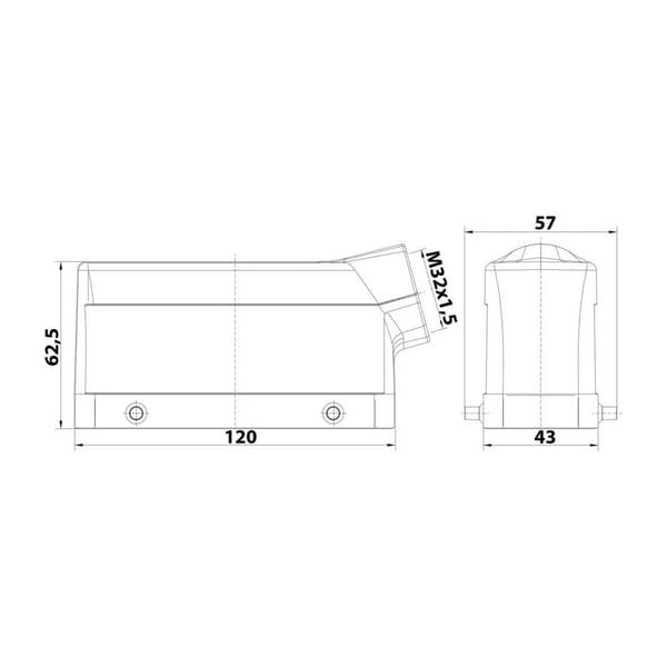 Kontakthölje 19300241522 Harting 1 st