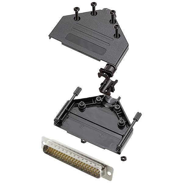 encitech DTPK-P-37-HDP62-W-K 6355-8053-04 D-Sub stiftlist set 180 ° Antal poler: 62 Lödhona 1 st