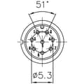 Miniatyrbild 3 av 3: Lutronic 0250 08 Runt anslutningsdon Kontakt hane rak Totalt antal poler: 8 1 st