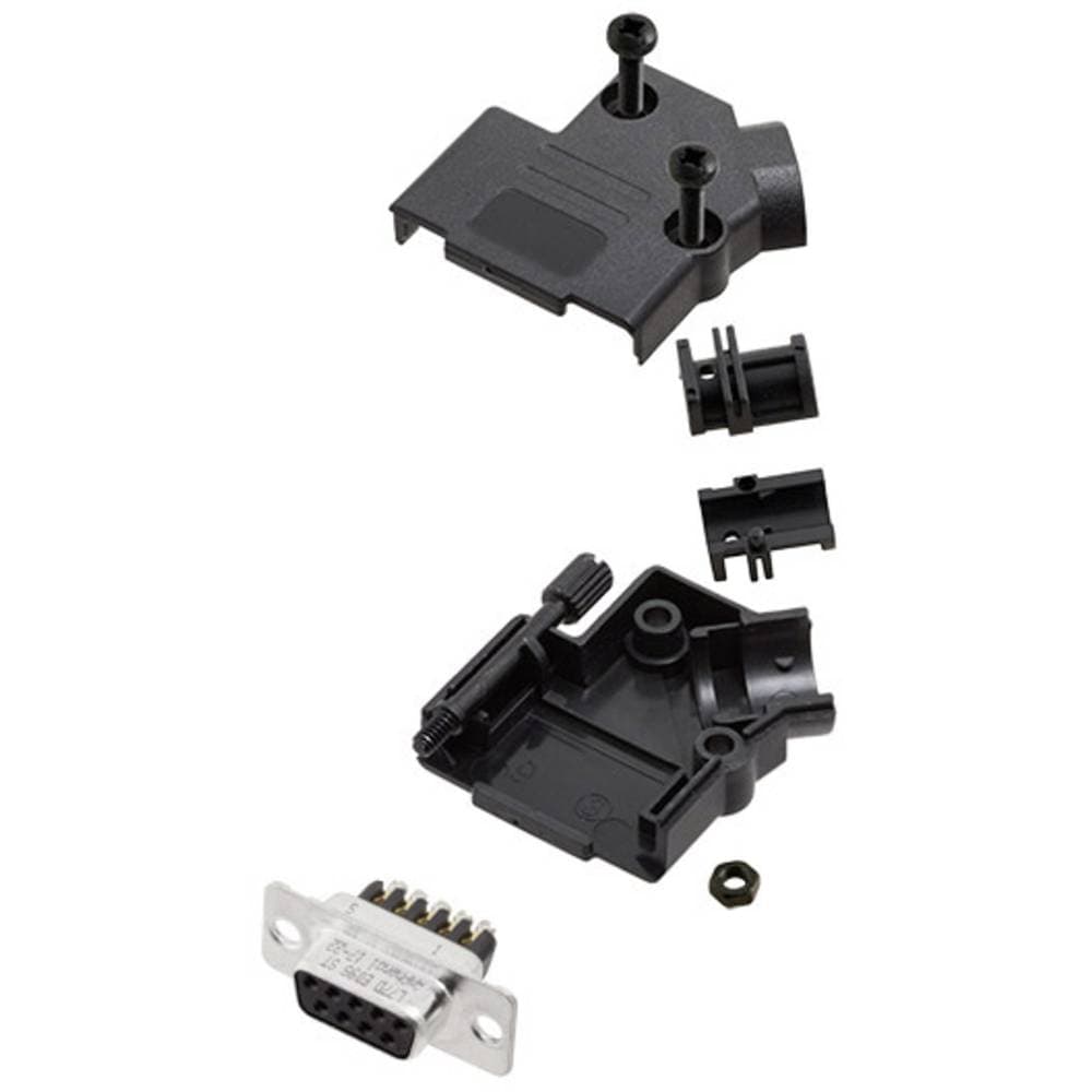 Amphenol L17D45PK-P-15-L77DA15SST D-Sub honkontakt set 45 ° Antal poler: 15 Skruv 1 st