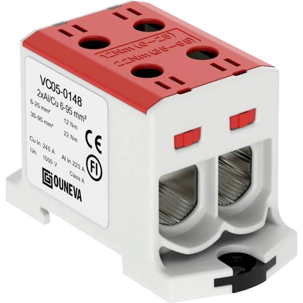 Ouneva Group VC05-0148 Fördelarplint Skruv Röd 1 st