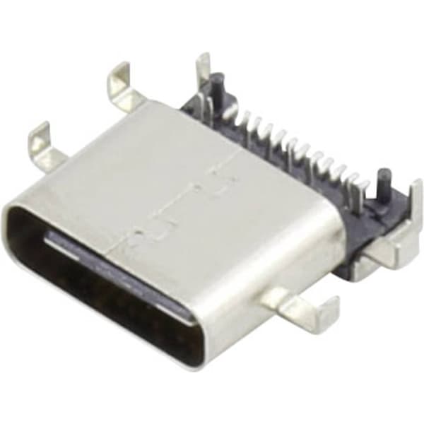 TRU COMPONENTS 1390727 USB C-kontakt 3.1 Hona rak Innehåll: 1 st