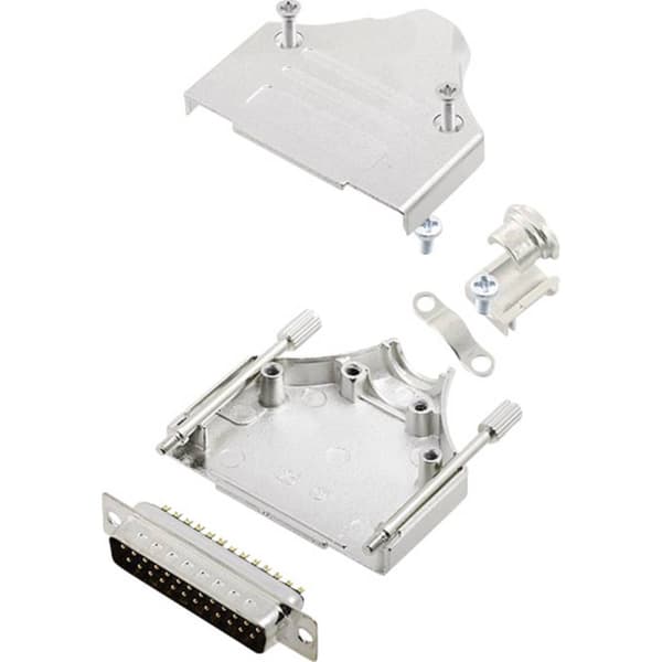 encitech MHDM-25-DBP-K 6355-0005-03 D-Sub stiftlist set 180 ° Antal poler: 25 Lödhona 1 set
