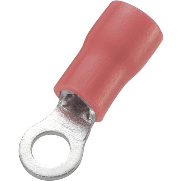 TRU COMPONENTS 1572134 Ringkabelsko Tvärsnitt (max.)=1.50 mm² Hål-Ø=3.2 mm Delisolerad Röd 100 st