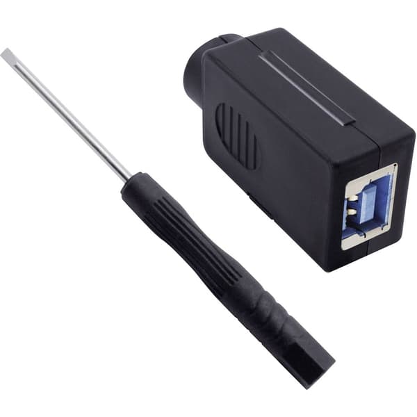 USB 3.0 modulär uttag set, typ B. Hona rak 2001C205 Quadrios Innehåll: 1 st