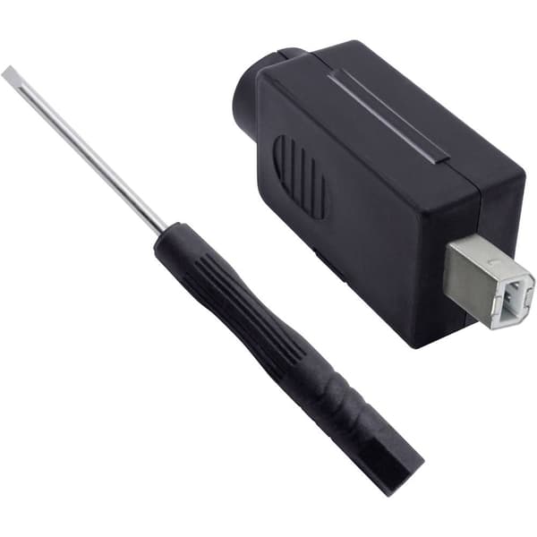 USB 2.0 modular kontakt set, typ B. Kontakt hane rak 2001C202 Quadrios Innehåll: 1 st