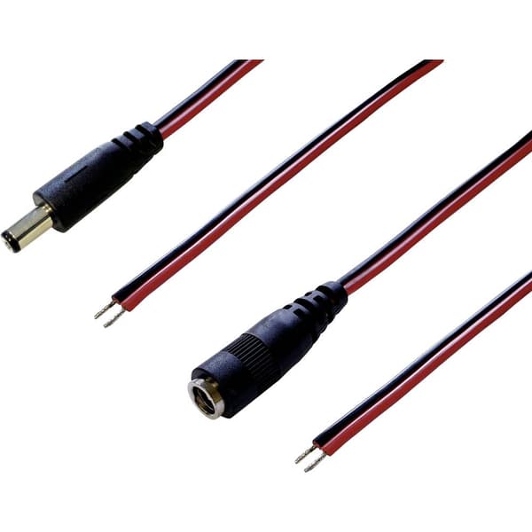BKL Electronic DC-kabel DC-hylsdon, DC-stiftdon - Öppen ände 5.50 mm 2.50 mm 2.50 mm 2.00 m 1 set
