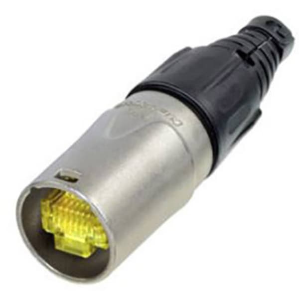 Neutrik Neutrik ECON NE8MX - eterCON RJ45 kabelkontaktskydd nickel NE8MX Kontakt hane rak Antal poler (RJ) 8P8C Gul, Sv