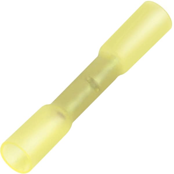 TRU COMPONENTS T1904C070 Skarvdon med krympslang 4 mm² 6 mm² Helisolerad Gul 10 st
