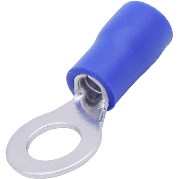 TRU COMPONENTS T1904C062 Ringkabelsko Tvärsnitt (max.)=2.50 mm² Hål-Ø=5.30 mm Delisolerad Blå 25 st