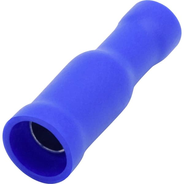 TRU COMPONENTS T1904C049 Rundkontaktdon 1.50 mm² 2.50 mm² Helisolerad Blå 25 st