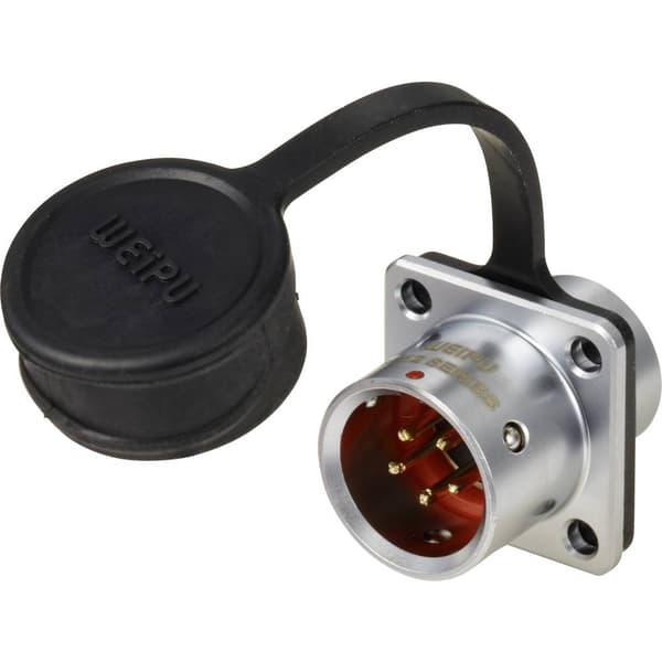 Weipu SF1213/P5 Rundkontakt Kontakt hane rak Totalt antal poler: 5 Serie (rundkontakt): SF12 1 st