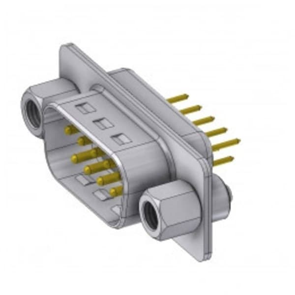 Deltron Connectors DTS09PY/2M85UNB5 D-Sub kontakt 180 ° Antal poler: 9 Lödning, Pins 1 st