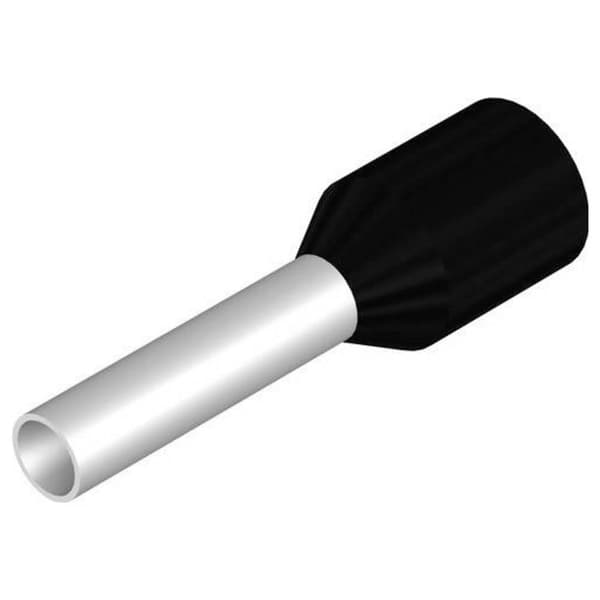 Weidmüller 1476330000 Ändhylsa 1.5 mm² Delisolerad Svart 100 st