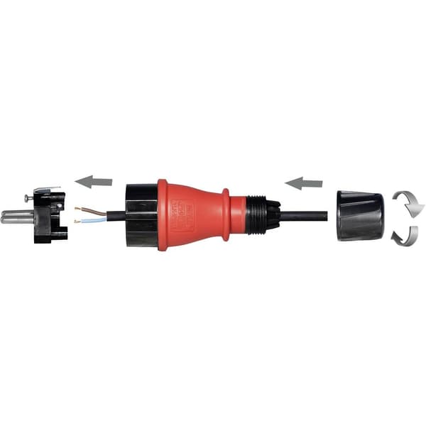 Maxtrack NV 48 L Stickpropp Plast Svart/Röd IP54
