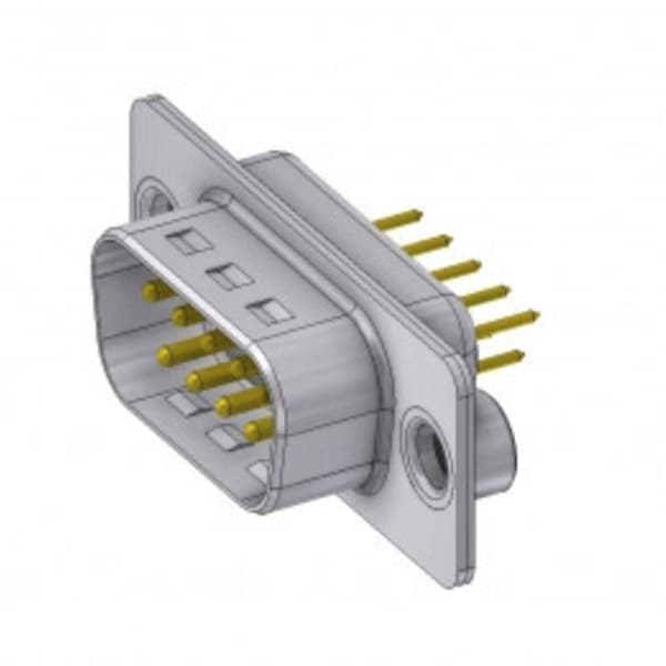 Deltron Connectors DTS09 PY/2 M85UN D-Sub kontakt 180 ° Antal poler: 9 Lödning, Pins 1 st